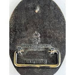ADM FIBBIA per CINTURA VINTAGE OTTONE 1980 SIGILLO STATI UNITI AMERICA bufalo