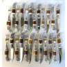 DUE SET POSATE VITTORIANE 12 pers Sanderson & Son Sheffield UK SILVERPLATED EPNS