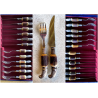 DUE SET POSATE VITTORIANE 12 pers Sanderson & Son Sheffield UK SILVERPLATED EPNS