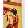 ANTICO POSTER PUBBLICITARIO RENAULT ROADSTER CABRIOLET CAUDRON STAMPA VINTAGE