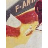 ANTICO POSTER PUBBLICITARIO RENAULT ROADSTER CABRIOLET CAUDRON STAMPA VINTAGE
