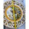 ANTICO PIATTO PARATA CERAMICA MAIOLICA DECORO ISTORIATO SCENA MITOLOGICA ø 56cm