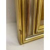 ANTICO QUADRO VENTAGLIO TECA DIPINTO PERSONAGGI DAME STILE '700 ORO ARGENTO