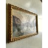 QUADRO DIPINTO olio ATTR. Fausto Zonaro PAESAGGIO Isola Bella LAGO MAGGIORE '800