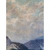 QUADRO DIPINTO olio ATTR. Fausto Zonaro PAESAGGIO Isola Bella LAGO MAGGIORE '800