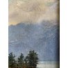 QUADRO DIPINTO olio ATTR. Fausto Zonaro PAESAGGIO Isola Bella LAGO MAGGIORE '800