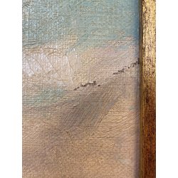 QUADRO DIPINTO olio ATTR. Fausto Zonaro PAESAGGIO Isola Bella LAGO MAGGIORE '800