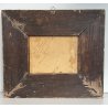 ANTICO QUADRO DIPINTO OLIO SU CARTONE 1948 PAESAGGIO NATURA BAITA CASOLARE PRATO
