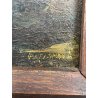 QUADRO DIPINTO OLIO SU TELA '900 SCENA LABORATORIO ARTIGIANO TESSILE FIRMATO