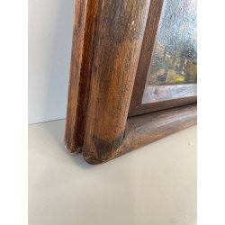 QUADRO DIPINTO OLIO SU TELA '900 SCENA LABORATORIO ARTIGIANO TESSILE FIRMATO