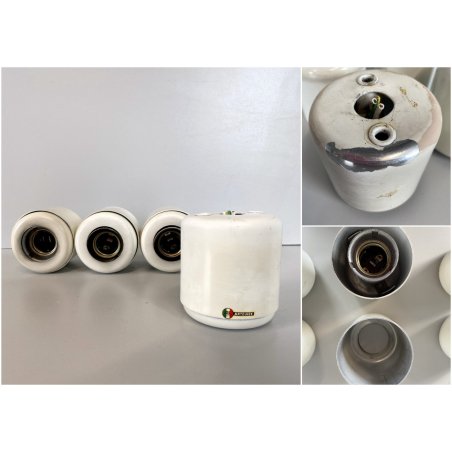 4 SPOT LIGHT  Arteluce SP 14 FARETTO WALL LAMP APPLIQUE METALLO LACCATO BIANCO