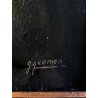 QUADRO OLIO Gigi Comolli  RITRATTO MASCHILE ANZIANO SIGNORE NOBILUOMO XXsec.