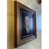 QUADRO OLIO Gigi Comolli  RITRATTO MASCHILE ANZIANO SIGNORE NOBILUOMO XXsec.