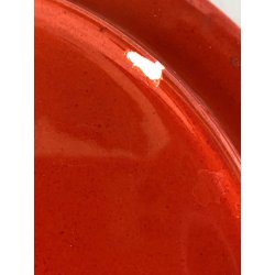 SET SCRIVANIA 3pz ROSSO DESIGN A. Pozzi PER CERAMICA FRANCO POZZI GALLARATE '60