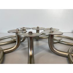 RARO SET 6 APPENDIABITI "Clito" DESIGN SERGIO MAZZA Artemide OTTONE NICHELATO