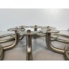 RARO SET 6 APPENDIABITI "Clito" DESIGN SERGIO MAZZA Artemide OTTONE NICHELATO