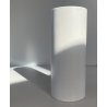 VASO CILINDRICO DESIGN CERAMICA BIANCA FRANCO POZZI GALLARATE '60 ø 10,5x25cm/h