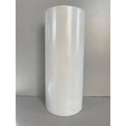 VASO CILINDRICO DESIGN CERAMICA BIANCA FRANCO POZZI GALLARATE '60 ø 10,5x25cm/h