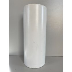 VASO CILINDRICO DESIGN CERAMICA BIANCA FRANCO POZZI GALLARATE '60 ø 10,5x25cm/h