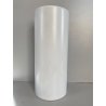 VASO CILINDRICO DESIGN CERAMICA BIANCA FRANCO POZZI GALLARATE '60 ø 10,5x25cm/h
