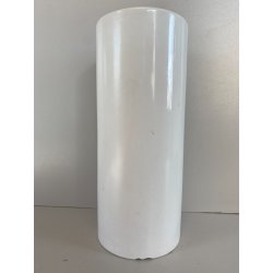 VASO CILINDRICO DESIGN CERAMICA BIANCA FRANCO POZZI GALLARATE '60 ø 10,5x25cm/h