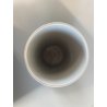 VASO CILINDRICO DESIGN CERAMICA BIANCA FRANCO POZZI GALLARATE '60 ø 10,5x25cm/h