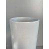 VASO CILINDRICO DESIGN CERAMICA BIANCA FRANCO POZZI GALLARATE '60 ø 10,5x25cm/h