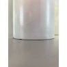 VASO CILINDRICO DESIGN CERAMICA BIANCA FRANCO POZZI GALLARATE '60 ø 10,5x25cm/h