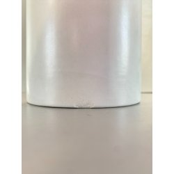 VASO CILINDRICO DESIGN CERAMICA BIANCA FRANCO POZZI GALLARATE '60 ø 10,5x25cm/h