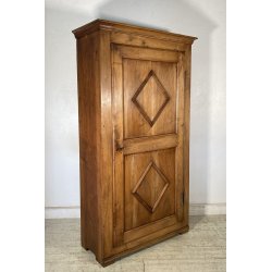 ANTICO PICCOLO ARMADIO GUARDAROBA RUSTICO 1800 LEGNO NOCE 1 ANTA OLD ARTE POVERA