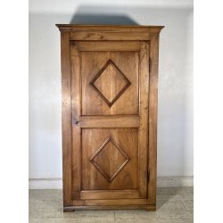 ANTICO PICCOLO ARMADIO GUARDAROBA RUSTICO 1800 LEGNO NOCE 1 ANTA OLD ARTE POVERA