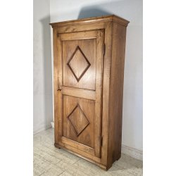 ANTICO PICCOLO ARMADIO GUARDAROBA RUSTICO 1800 LEGNO NOCE 1 ANTA OLD ARTE POVERA