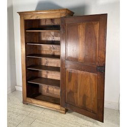 ANTICO PICCOLO ARMADIO GUARDAROBA RUSTICO 1800 LEGNO NOCE 1 ANTA OLD ARTE POVERA