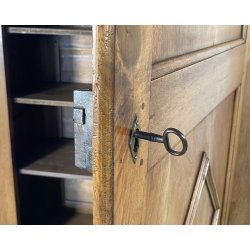 ANTICO PICCOLO ARMADIO GUARDAROBA RUSTICO 1800 LEGNO NOCE 1 ANTA OLD ARTE POVERA