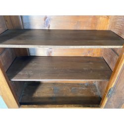 ANTICO PICCOLO ARMADIO GUARDAROBA RUSTICO 1800 LEGNO NOCE 1 ANTA OLD ARTE POVERA