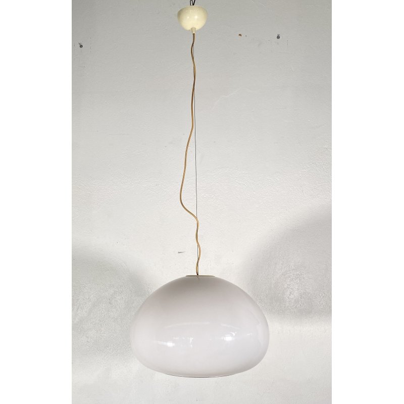 LAMPADARIO SOSPENSIONE Achille Castiglioni Black And White FLOS VETRO LAMP 1965