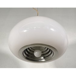 LAMPADARIO SOSPENSIONE Achille Castiglioni Black And White FLOS VETRO LAMP 1965