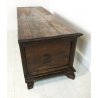 ANTICA CASSAPANCA LEGNO NOCE 1800 GAMBE FERINE PANCA BAULE SCOMPARTO INTERNO