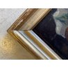 COPPIA ANTICO DIPINTO OLIO TAVOLA Carlo Bini NATURA MORTA FUNGHI FRUTTA '800/900