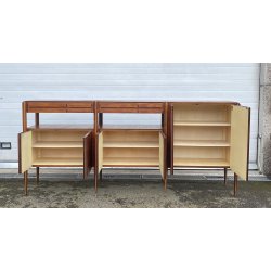 CREDENZA VINTAGE SIDEBOARD PALISSANDRO MOBILI PERMANENTE CANTÙ ITALIA ANNI 60