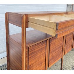CREDENZA VINTAGE SIDEBOARD PALISSANDRO MOBILI PERMANENTE CANTÙ ITALIA ANNI 60