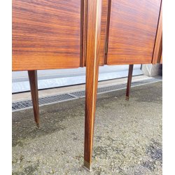 CREDENZA VINTAGE SIDEBOARD PALISSANDRO MOBILI PERMANENTE CANTÙ ITALIA ANNI 60