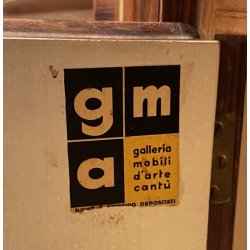 CREDENZA VINTAGE SIDEBOARD PALISSANDRO MOBILI PERMANENTE CANTÙ ITALIA ANNI 60