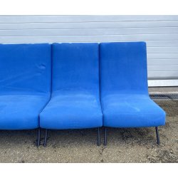 DIVANO MODULARE ANNI 70 DESIGN ATTR. Marco Zanuso STOFFA FERRO POLTRONE SOFA