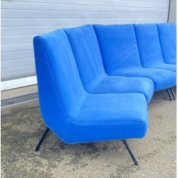 DIVANO MODULARE ANNI 70 DESIGN ATTR. Marco Zanuso STOFFA FERRO POLTRONE SOFA