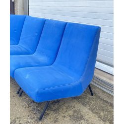 DIVANO MODULARE ANNI 70 DESIGN ATTR. Marco Zanuso STOFFA FERRO POLTRONE SOFA