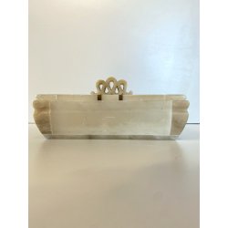 SCATOLA PORTAGIOIE VINTAGE LUXURY BOX PIETRE DURE ONICE STILE ART DECO ANNI '50