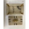 SCATOLA PORTAGIOIE VINTAGE LUXURY BOX PIETRE DURE ONICE STILE ART DECO ANNI '50
