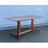 TAVOLO DESIGN PALISSANDRO MOBILI PERMANENTE CANTÙ ITALIA ANNI 60 VINTAGE OTTONE