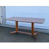 TAVOLO DESIGN PALISSANDRO MOBILI PERMANENTE CANTÙ ITALIA ANNI 60 VINTAGE OTTONE